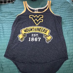 WVU mountaineers medium tank top never worn